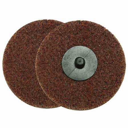 SUPERIOR PADS AND ABRASIVES 3 Inch ROLL-ON/ROLL-OFF Style Surface Conditioning Sanding Disc (Maroon / Medium) SD3M